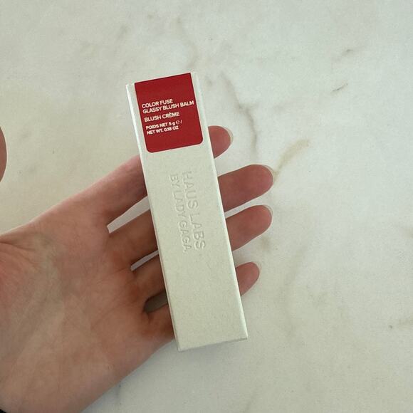 Haus Labs Color Fuse Blush Balm in Glassy Watermelon Red - Picture 1 of 3